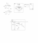 Fuel Supply Lubrication Diagram and Parts List for 094302-0111-B1  Briggs and Stratton Engine